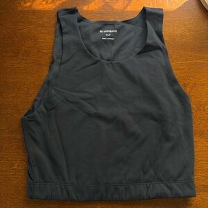 REI Black Crop Tank Top
